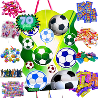 Piñata Cumpleaños Infantil - Piñata + Pack 50 Juguetes de Relleno Piñata - Piñata Cumpleaños - Piñatas Infantiles - Relleno piñatas de cumpleaños infantil - Piñata Futbol - Piñatas - MANLOZ