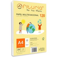 Paquete de folios A4 de 120gr con 250 Hojas Blancas, Papel Multifuncional para Uso Escolar y Entornos Laborales. Ideal con impresoras láser, de inyección o fotocopiadoras - Ofituria