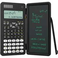 Mini calculadora científica con tableta de escritura, calculadoras, Bloc de notas, notas, electrónica de oficina, suministros escolares 991es Ms EX 82ms, nuevo