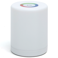 Aigostar Lámpara de Mesita de Noche Táctil Regulable, Luz Nocturna Infantil 256 RGB Colores y Blanco Cálido, Lámpara de Mesa USB Recargable para Habitación