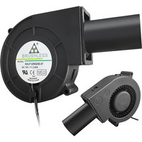 Gran volumen de aire 12V 2.85A Turbo ventilador barbacoa estufa de leña doble bola alto flujo de aire ventilador 110V 220V AC ventilador de barbacoa