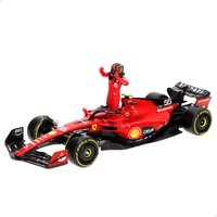 Burago - Maqueta coche Fórmula 1, Carlos Sainz, Max Verstappen, Ferrari SF-23, Oracle Red Bull Racing RB19, Escala 1/24, incluye figura piloto, maquetas coches, miniatura de colección, F1, BBurago,
