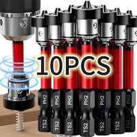 Puntas de destornillador de posicionamiento magnético para tornillos de paneles de yeso brocas localizadoras para tornillos de placas de yeso herramientas de perforación precisas ideales para