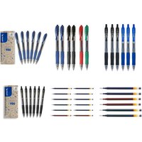 PILOT G2 Boligrafos Roller de Tinta de Gel - Retráctiles y Recargables - Excelente Comodidad de Escritura - Azul/Negro/Rojo/Verde y recambios G2 surtido de modelos para elegir - Punta Media 0.7mm