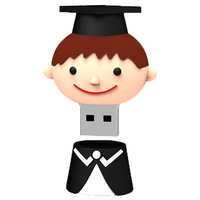 LOTE DE 10 MEMORIAS USB GRADUACIÓN NIÑO BIRRETE 8GB - Pendrives Detalles, regalos originales graduaciones