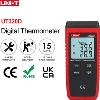 UNI-T UT320D K/J Termómetro termopar UT320A Mini medidor de temperatura digital -50 ~ 1200 ℃   Termómetros tipo contacto