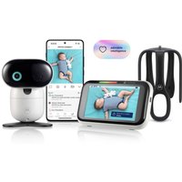Motorola PIP1710 CONNECT – Vigilabebés Wi-Fi con Cámara HD Motorizada y Pantalla Táctil de 5” | Detección y Traducción de Llanto, App Motorola Bebé, Visión Nocturna, Montaje para Cuna, Audio