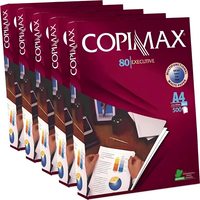 Folios Blancos A4 210 x 297mm, 80gr/m², Alta Opacidad, Papel Blanco Multifunción, Ideal para Impresoras, Fotocopiadoras y Fax, Compatibilidad Universal, 500/2500 Hojas