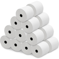 Rollos de Papel Térmico de 80X50X12 Mm,Papel para Tickets de Datáfonos, Cajas Registradoras y Tpv