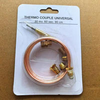 Válvula Universal de termopar de Gas con tuerca de 5 uds., reemplaza la sonda del controlador de temperatura para quemador de Gas, accesorios de calefacción para chimenea