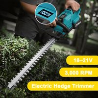Cortasetos Eléctrico Inalámbrico de 3000 RPM y 530 mm con Motor sin Escobillas, Sierra de Podar Eléctrica 180 °   Podadora de Arbustos Ajustable, Herramientas Eléctricas de Jardinería para Baterías