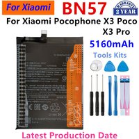 Nueva batería BN57 de 5160mAh para Xiaomi Pocophone X3 Poco /X3 Pro, baterías de repuesto para teléfono + herramientas