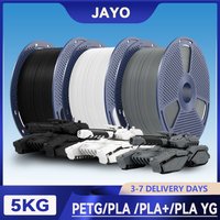 Filamento para Impresora 3D JAYO 5KG/Rollo PETG/PLA/PLA PLUS/ABS/PLA Mate 1.75mm, Bobina Grande, Sin Burbujas, No Tóxico, Materiales de Impresión 3D