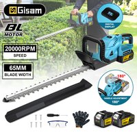 Cortasetos Eléctrico Inalámbrico Gisam 2000W 20000RPM, Sierra de Podar, Cortacésped, Herramientas Eléctricas de Jardinería para Batería Makita