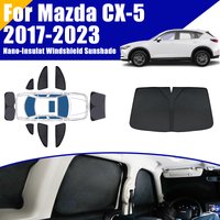 Parasoles de cobertura completa para Mazda CX-5 CX5 2017-2023 2018 2019 2020 accesorios de coche visera de ventana cubierta de privacidad negro plegable