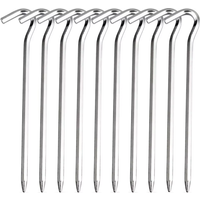 Estacas Ligeras para Tiendas de Campaña, Clavos para Suelo de Campamento, 5/10 Piezas de 18 cm, Estacas de Aleación de Aluminio para Tiendas de Campaña, Accesorios para Tiendas de Campaña