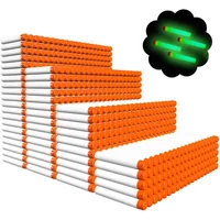 1000 Uds repuesto de dardos para Nerf N Strike Elite 2,0 Series Glow at The Dark Bullets Pack: Compatible con todos los Elite Blasters blanco