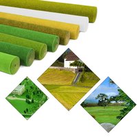 Evemodel - Tapete de Césped Artificial Verde de 0.4m x 1m para Maquetas, Paisajes, Modelos Arquitectónicos, Ferromodelismo, Escala HO O N