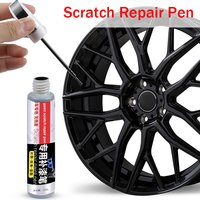 Pluma reparadora de arañazos de rueda de coche, removedor de pintura de retoque de llanta negra, accesorios para el cuidado de la pintura de astilla negra