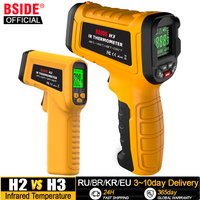 Termómetro infrarrojo BSIDE-50 ~ 530/1400C medidor de temperatura IR-LCD Digital profesional termómetros láser sin contacto pirómetro