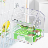 Comedero Colgante para Loros, Evita la Dispersión de la Comida, Tazón Multifuncional para Pájaros, Baño para Periquitos, Accesorios para Jaulas de Pájaros
