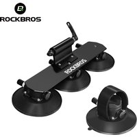 ROCKBROS Portabicicletas para Auto, Portabicicletas de Techo con Ventosas, Portabicicletas de Carretera y MTB, Instalación Rápida, Accesorios para Bicicletas
