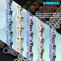 Cadena de bicicleta TANKE S8 S9 S10 S11 S12 cadenas de bicicleta de carretera MTB, cadena de velocidad Variable 116/126L accesorios de ciclismo de corriente de alta calidad