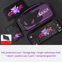 Estuche para Nintendo Switch 2, Diseño Anime Pokémon Gengar, Bolsa de Viaje, Kit de Accesorios para Juegos, Funda Protectora Rígida para JoyCon