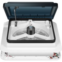 Extractor de aire de 12V RV, 28*28cm RVs ventilación caravana ventilador de intercambio de aire tragaluz luz LED techo para ventilación Camper