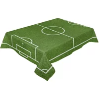 Balones de fútbol campo de fútbol mantel Rectangular decoración de mesa cubierta de mesa impermeable para cocina fiesta boda decorativa
