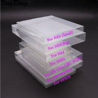 Caja protectora transparente para juegos CIB, funda de plástico transparente para N64 GB, GBA, GBC, SNES, NES, Switch, PS5, PS4, PS3, PS2, 20 piezas