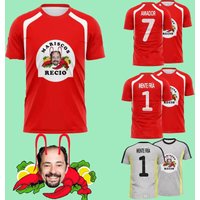 Camiseta de Fútbol con Estampado Gráfico de Langosta de Antonio Recio, Ropa Deportiva Transpirable de Secado Rápido, Camiseta de Verano para Adultos y Niños