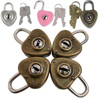 1 Juego de nuevos candados Archaize para equipaje, estilo antiguo Vintage con llave, cerradura de llave de seguridad, Mini candado portátil para diario y libro