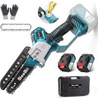 Motosierra eléctrica inalámbrica Seesii de 6 pulgadas, minisierra eléctrica para trabajar la madera, podar árboles y jardinería, herramientas eléctricas con batería recargable para baterías Makita de