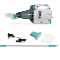 Aspiradora de piscina manual c/batería recargable INTEX, Aspiradora manual recargable INTEX, limpiafondos piscinas, batería recargable con hasta 200 minutos de autonomía, largo de 280cm, aspirador