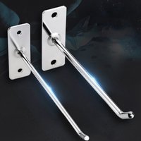 Gancho de pared de acero para exhibición de joyería y accesorios de telefonía móvil, tipo gancho de línea simple, herramienta de ferretería, soporte de pared para martillos y alicates