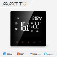 Termostato Inteligente WiFi AVATTO para Calefacción Eléctrica, Caldera de Agua y Gas, Control Remoto de Temperatura, Compatible con Tuya, Alexa, Google Home