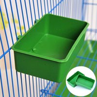 Bañera de agua para loros y pájaros, cuenco para pájaros y mascotas, jaula para baño de pájaros, jaula colgante para loros pequeños, accesorios para jaulas para pájaros y mascotas