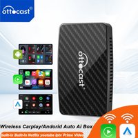 OTTOCAST Play2Video Pro Android Ai Box Pro integrado en YouTube Netflix Tiktok IPTV cableado a accesorios inalámbricos CarPlay para coche