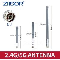 Antena Wifi para exteriores de 2,4 GHz y 5,8 GHz, antenas 5G de fibra de vidrio macho de doble banda N, extensor Wifi para punto de acceso, enrutador de 2,4 GHz