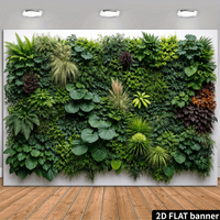 Fondo de pared de plantas verdes, adecuado para estudio de fotografía. También apto para fiestas, eventos y decoración de paredes.