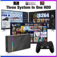 Retro Gaming HDD Retrobat&Playnite&Launchbox OS para PS4/PS3/PS2/PS1/SWITCH/N64/DC/WIIU 39 Emuladores para Windows con más de 17000 juegos