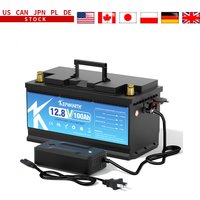 Batería de fosfato de hierro y litio LiFePO4 de 12V 100Ah 300Ah de KEPWORTH EU, perfecta para caravanas, carritos de golf solares y embarcaciones.