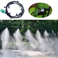 Nueva riego, 10 metros, 10 boquillas de aspersores, rociador de agua, sistema de boquillas de enfriamiento de niebla, sistema de rociador agrícola para jardín