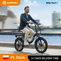 HillMiles MilePort Bicicleta Eléctrica Plegable, 20" × 3,0" Fat Tire E-bike, Motor 250W, Batería 36V 13Ah, Autonomía 120 km, 25 km/h, 7 Velocidades, Frenos de Disco, E-bike Ciudad & Off-Road, Enviado
