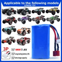 Batería de Litio 16101 16103 16106 Q130 SG116 SG316 Específica para Automóviles, Paquete de Baterías 18650 de 7.4V, Batería Recargable de Alta Capacidad para Herramientas Eléctricas