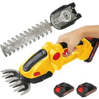 Cortasetos Inalámbrico 2 en 1, Tijeras para Césped, Recortadora Eléctrica de Arbustos, Kit de Herramientas de Jardín para Batería Makita de 18V