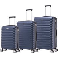 Conjunto de Maletas de Viaje Elegantes: Carcasa Ligera de ABS, Cerradura Numérica, 4 Ruedas Giratorias 360°, Asa Telescópica de Aluminio  Juego de Maletas    Set Trolley Maleta Cabina ( 6990 M001 8008