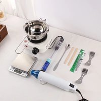 Kit para Hacer Velas Aromáticas, Olla de Acero Inoxidable para Derretir Cera, Portavelas, Suministros para Hacer Velas, Manualidades, Regalos Hechos a Mano