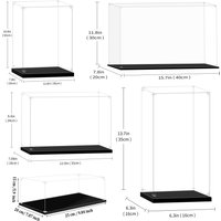 Vitrina de tamaño 150 para coleccionables, caja acrílica transparente para exhibición de figuras de acción, almacenamiento y organización de juguetes, modelo de coche